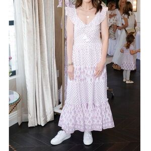 Cleobella Christina Lilac Floral Print Midi Dress